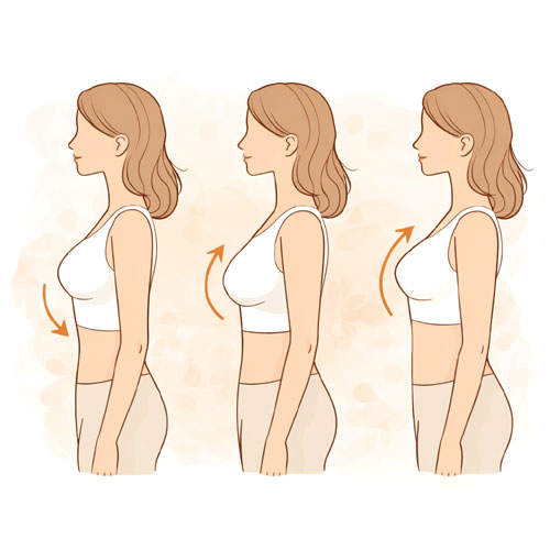 Guide sur la poitrine tombante chez la femme adulte