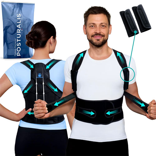Correcteur de posture discret pour le dos et les épaules
