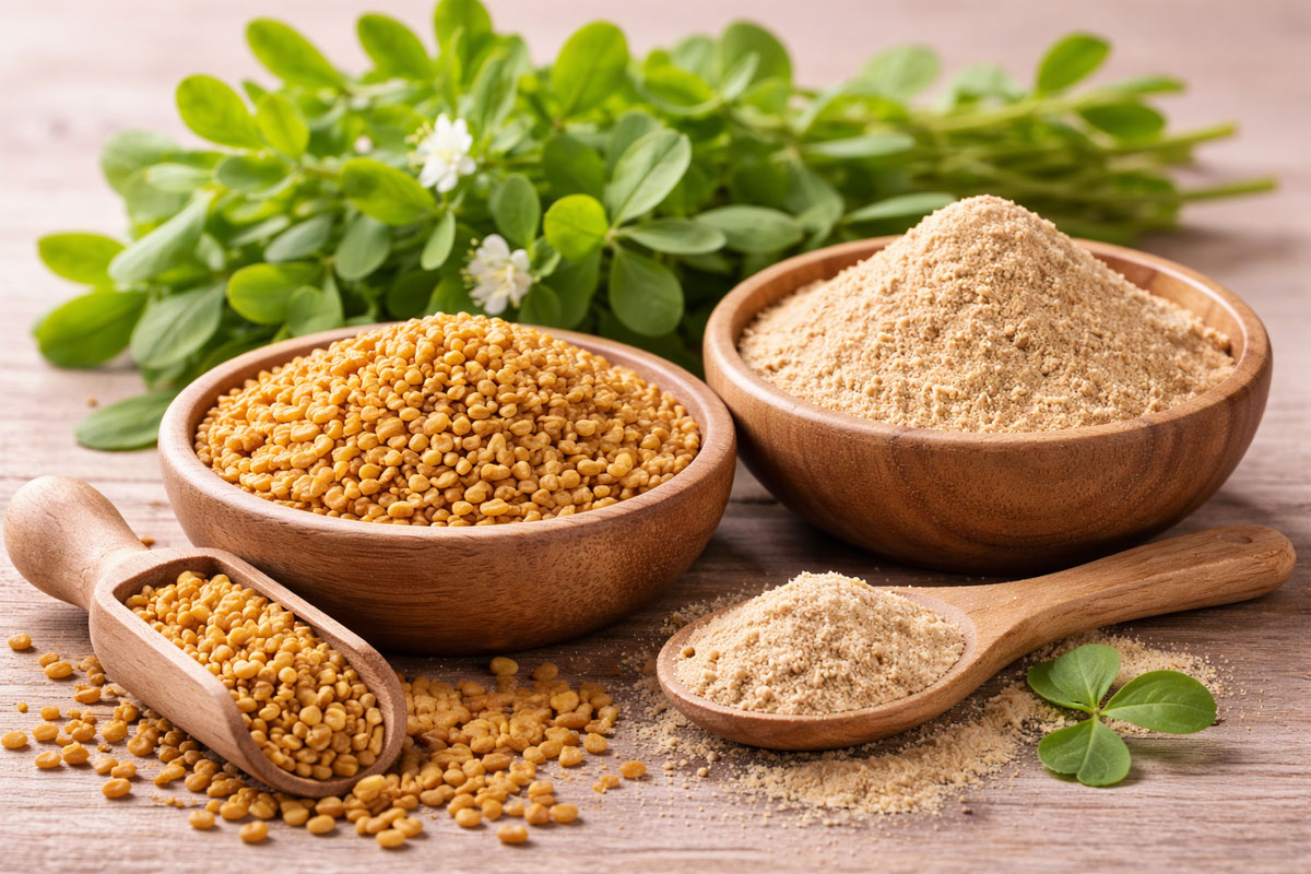 Fenugrec et plantes naturelles pour la poitrine féminine