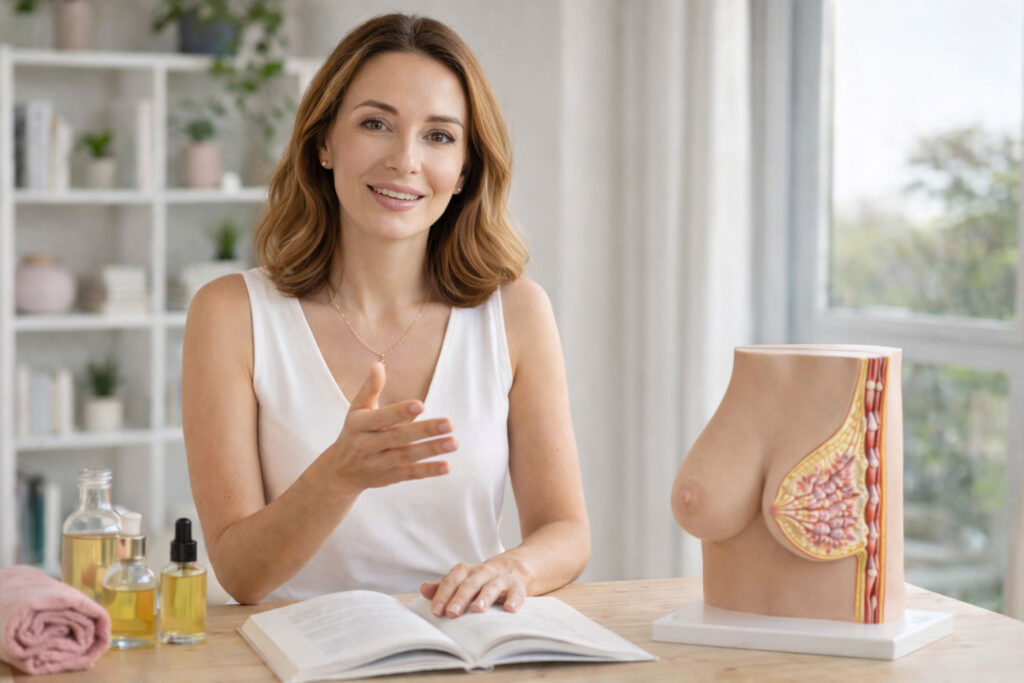 Claire Martini, j’aide les femmes à mieux comprendre et prendre soin de leur poitrine avec des méthodes naturelles, simples et réalistes.