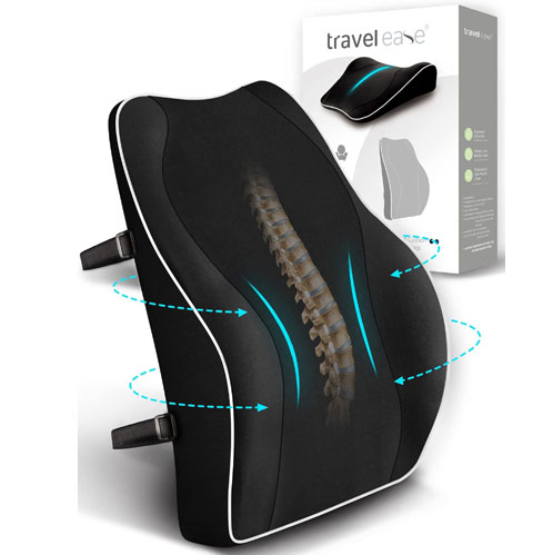 Coussin de soutien lombaire ergonomique pour travail sédentaire et poitrine lourde